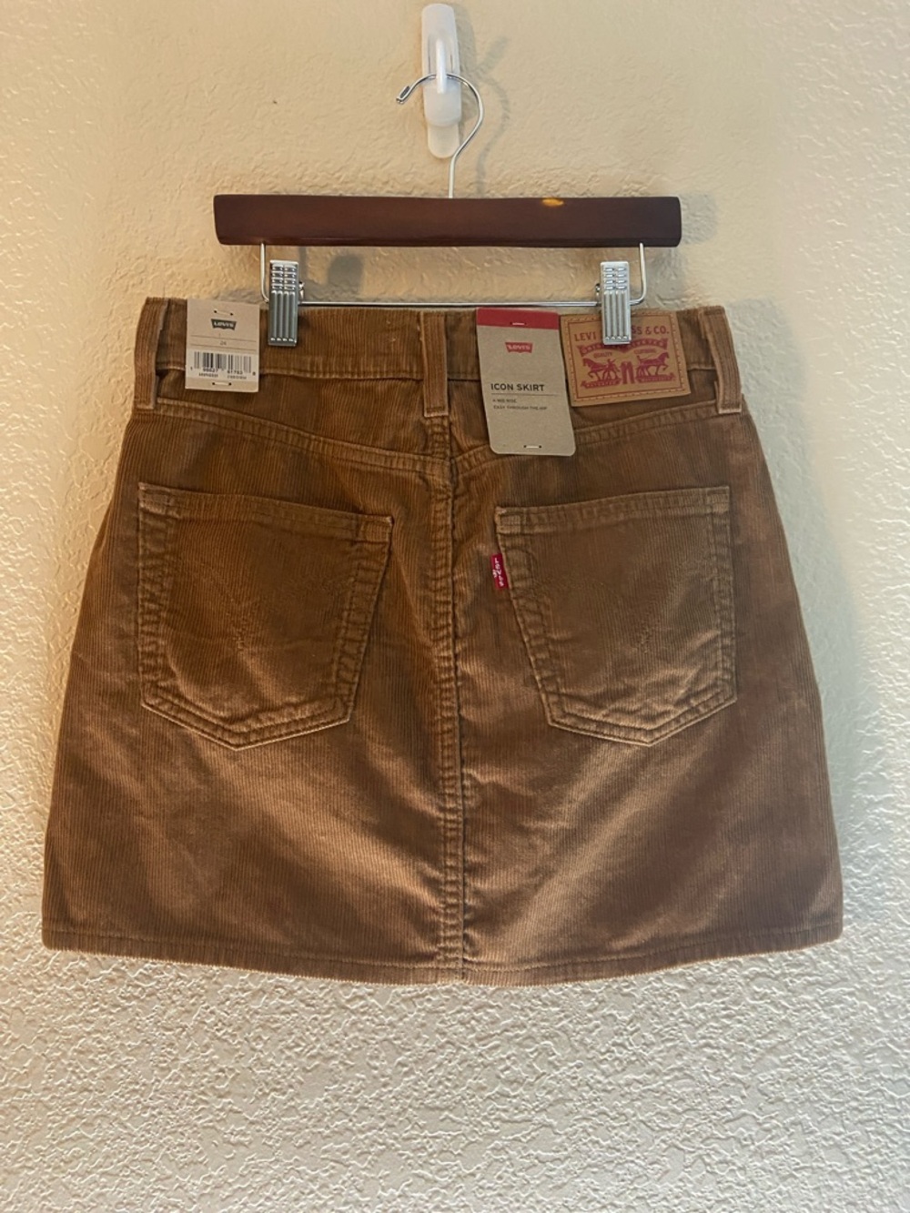 Levi's Tan Corduroy Mini Skirt
